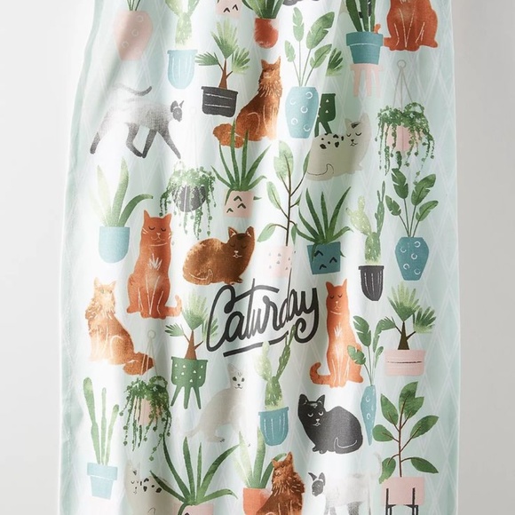 Anthropologie Other - Anthropologie Caturday Cat Dish Towel